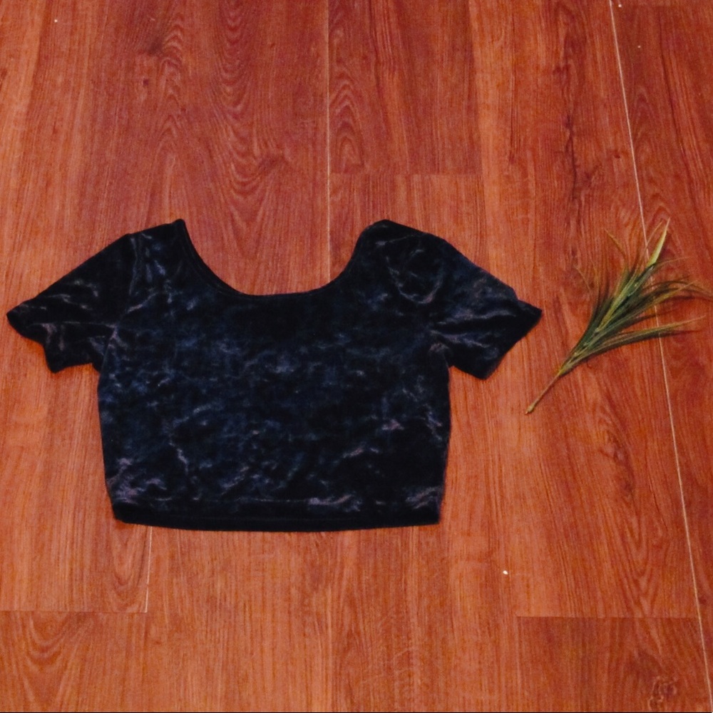 Forever 21 Indigo Crush Crop Top